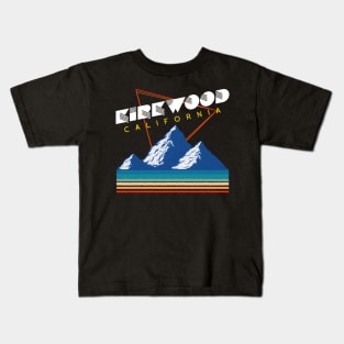 Kirk California Usa Ski Resort 1980S Kids T-Shirt